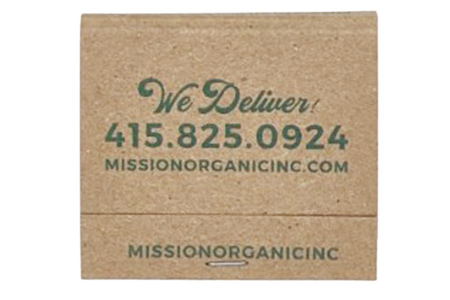 15 Stem Custom Matchbooks Recycled Kraft