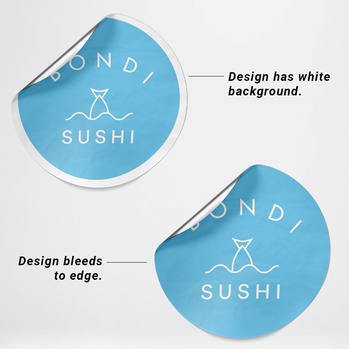 Round Labels 24 Hour Rush