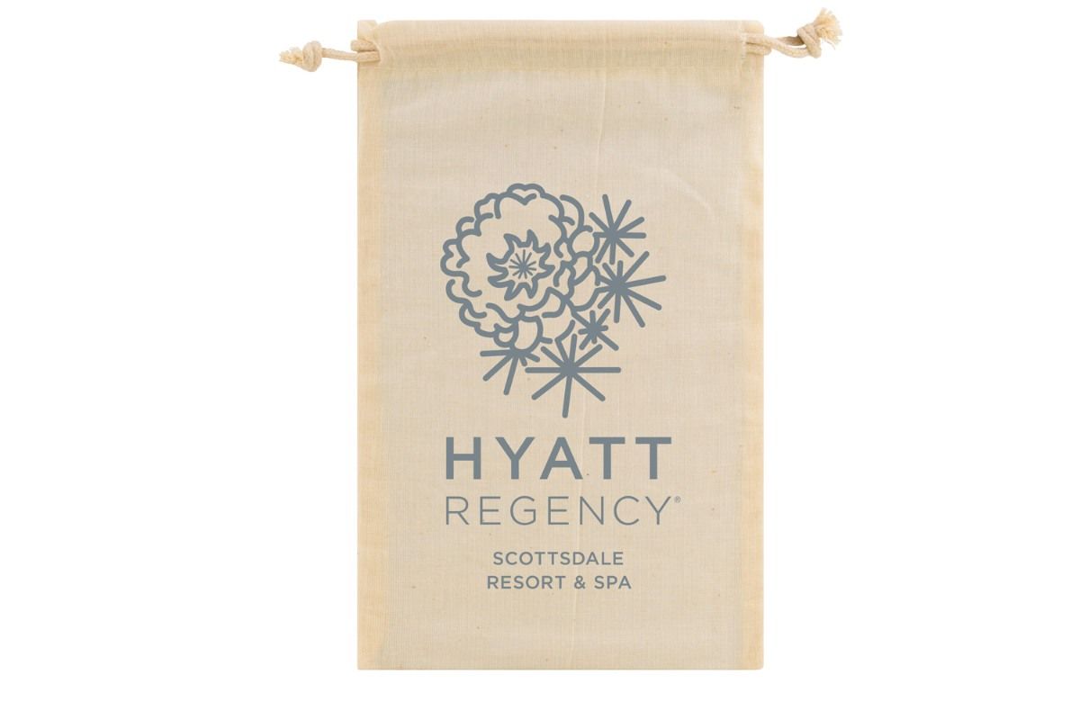 4oz Cotton Muslin Pouch Silkscreen Imprint