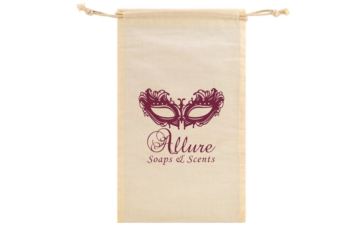 4oz Cotton Muslin Pouch Silkscreen Imprint