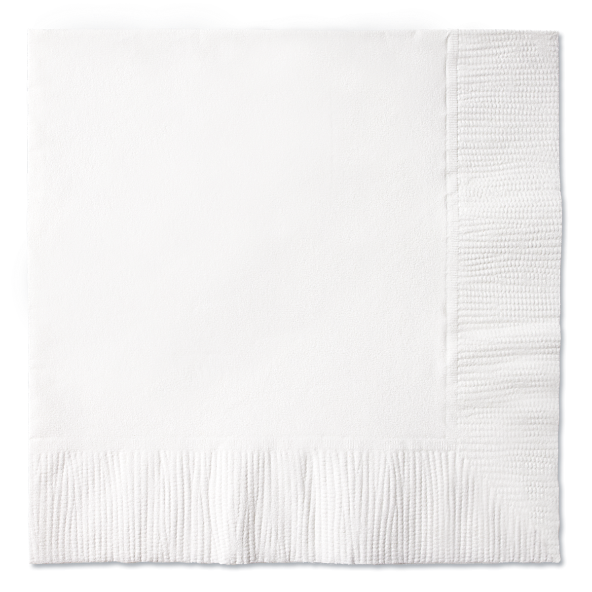 White Cocktail Napkin - Foil Stamp
