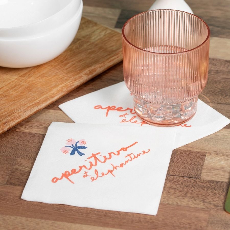 custom party cocktail napkins templi
