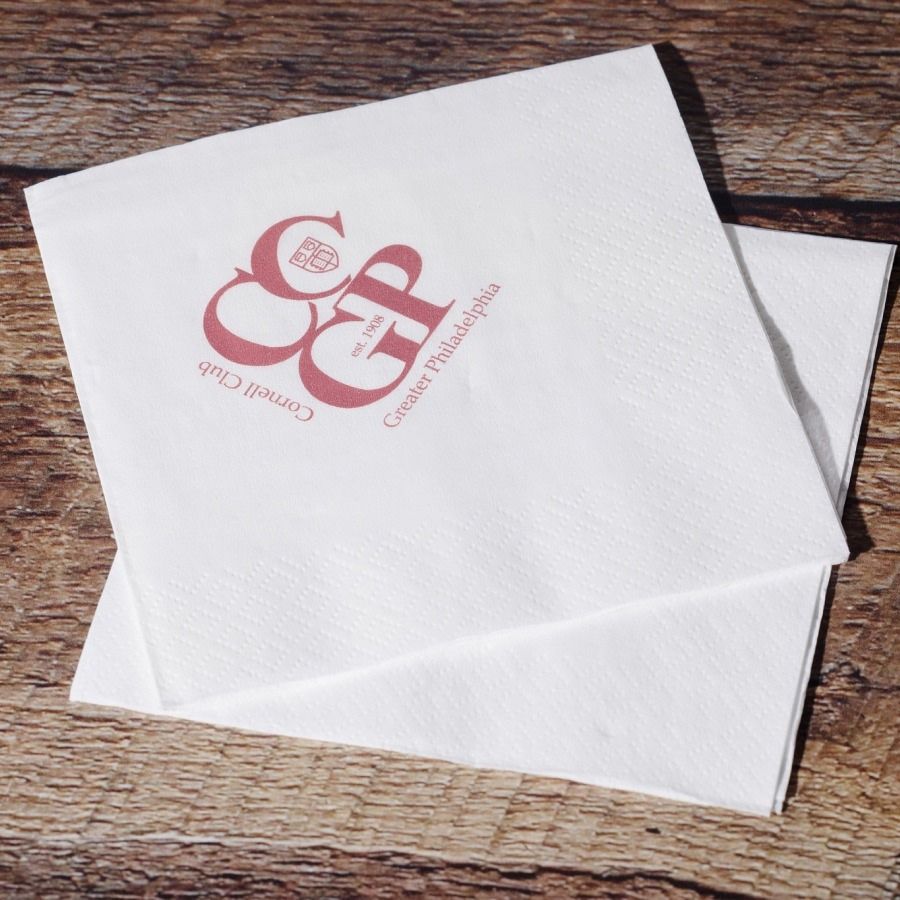 custom white napkins