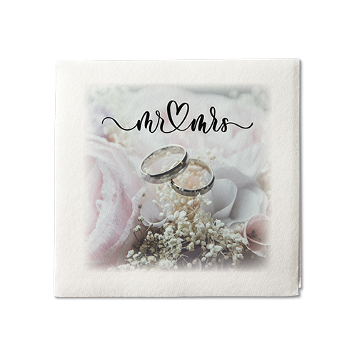 Plush Linen Cocktail Napkin - Full Color