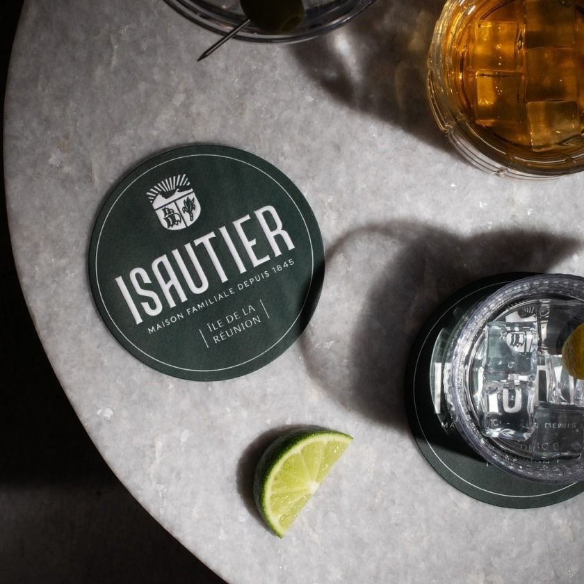 letterpress tissue coasters