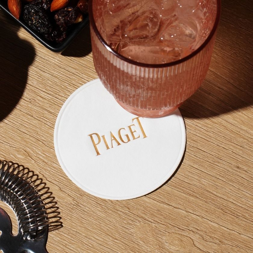 foil letterpressed coasters templi