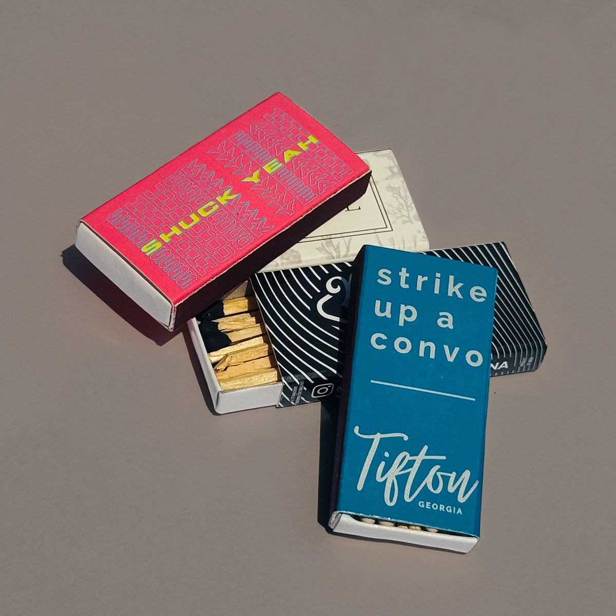 branded domino matchbox