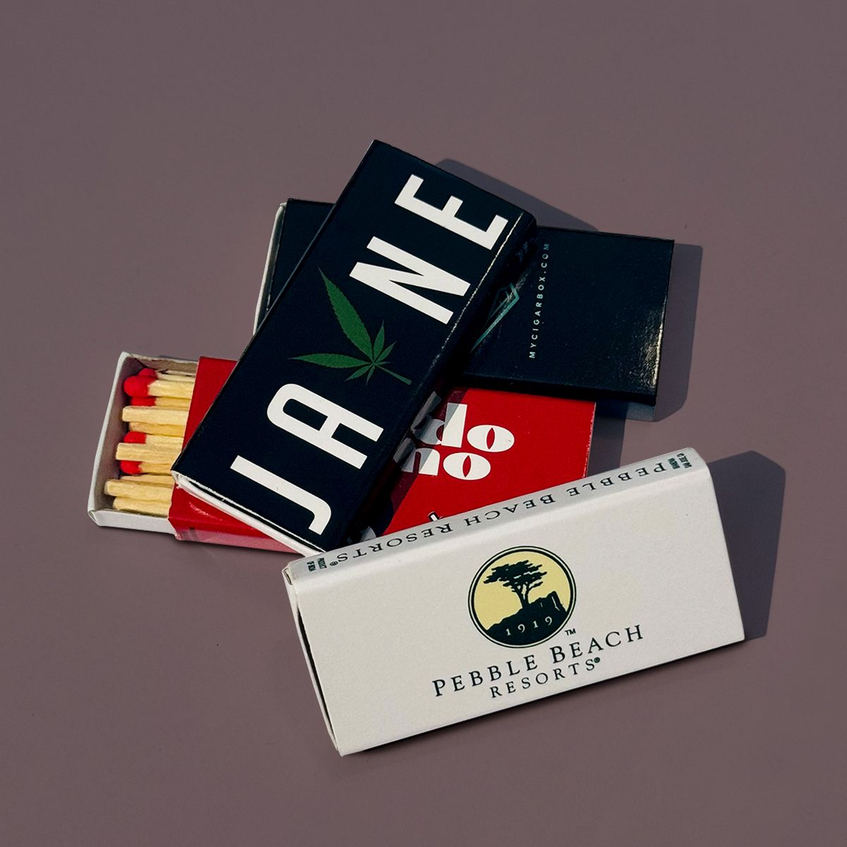 custom branded matchbox