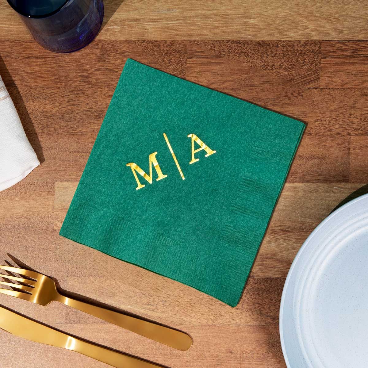 cocktail foil napkins