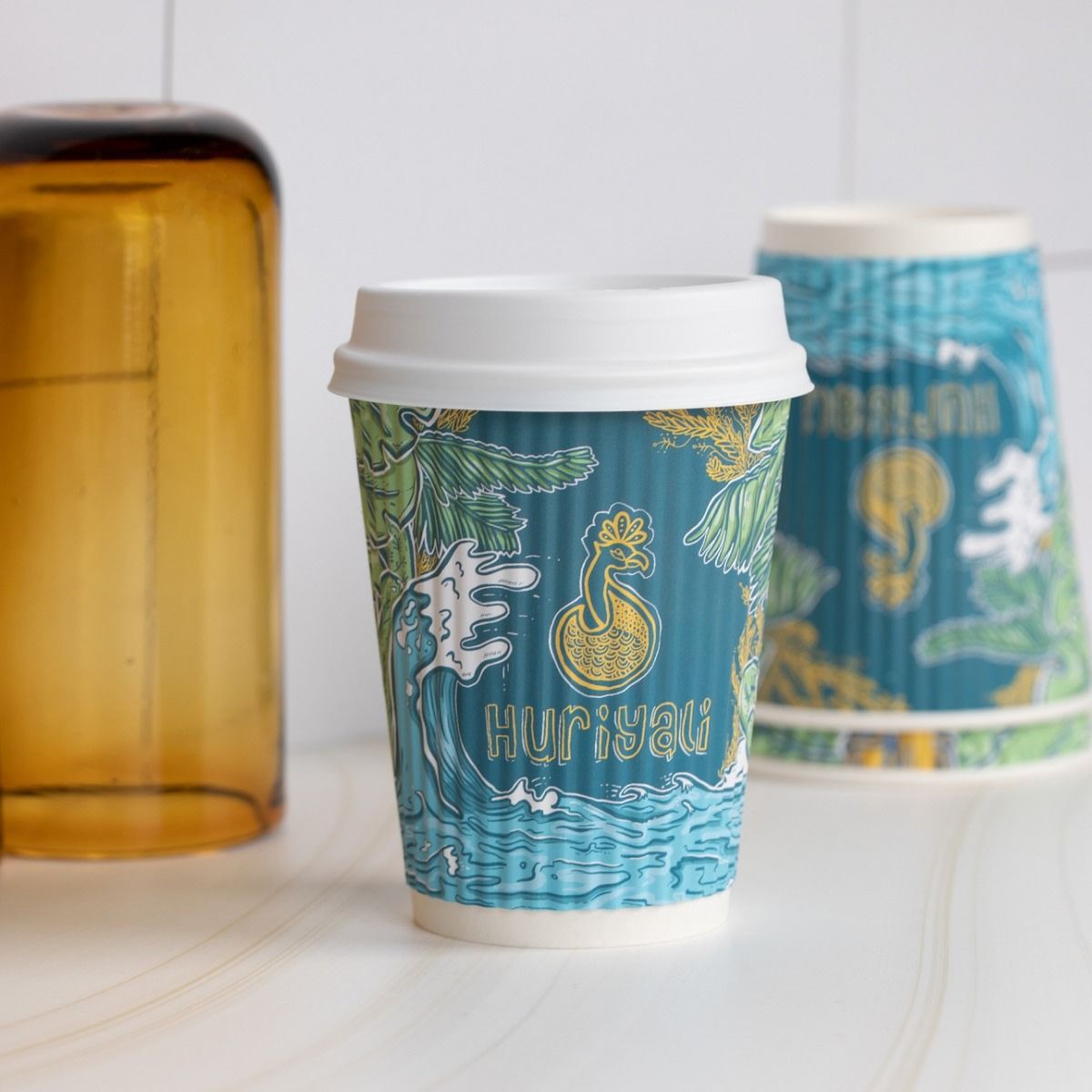wave coffee cups templi