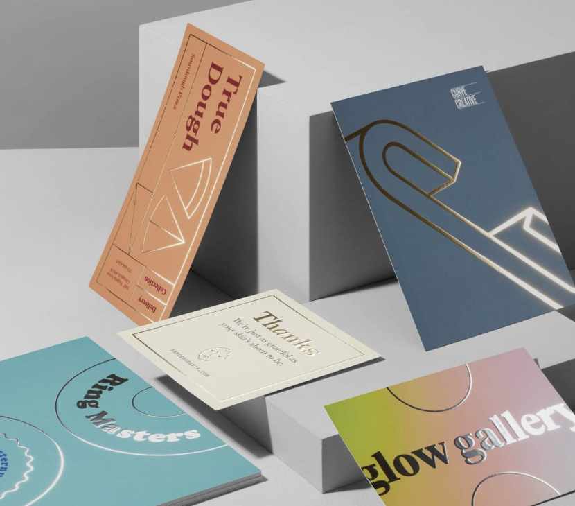 foil postcards